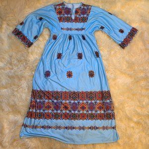 60s 70 Hippie Psychedelic Boho Maxi